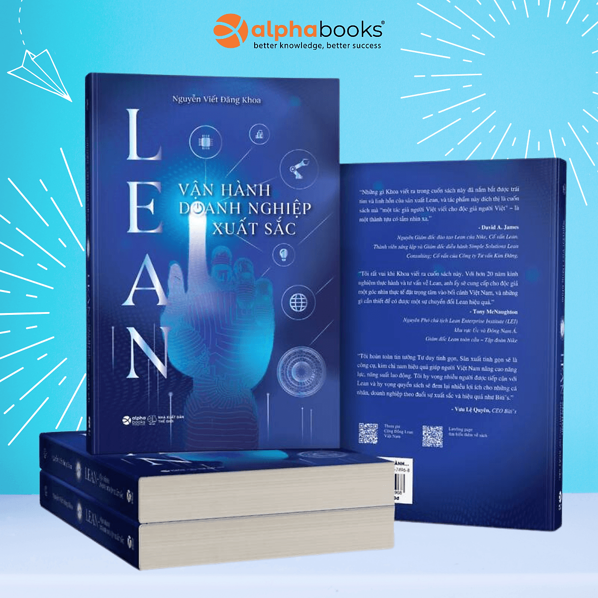 Bìa sách Lean - Vận Hành Doanh Nghiệp Xuất Sắc (Nguyễn Viết Đăng Khoa)