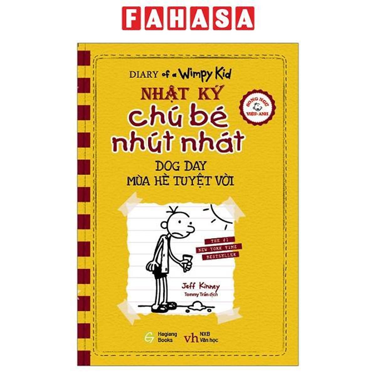 Bìa sách Song Ngữ Việt - Anh - Diary Of A Wimpy Kid - Nhật Ký Chú Bé Nhút Nhát: Mùa Hè Tuyệt Vời - Dog Day