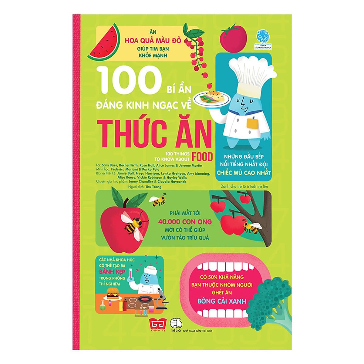 Bìa sách 100 Bí Ẩn Đáng Kinh Ngạc Về Thức Ăn (USBORNE - 100 Things To Know About Food)