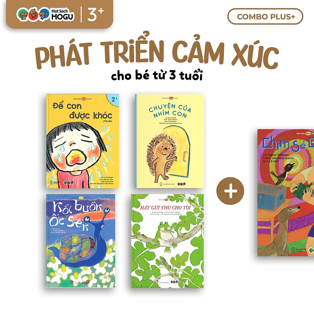 Bìa sách Truyện Ehon bé 3-4-5 tuổi - Bộ 4 cuốn Phát triển cảm xúc