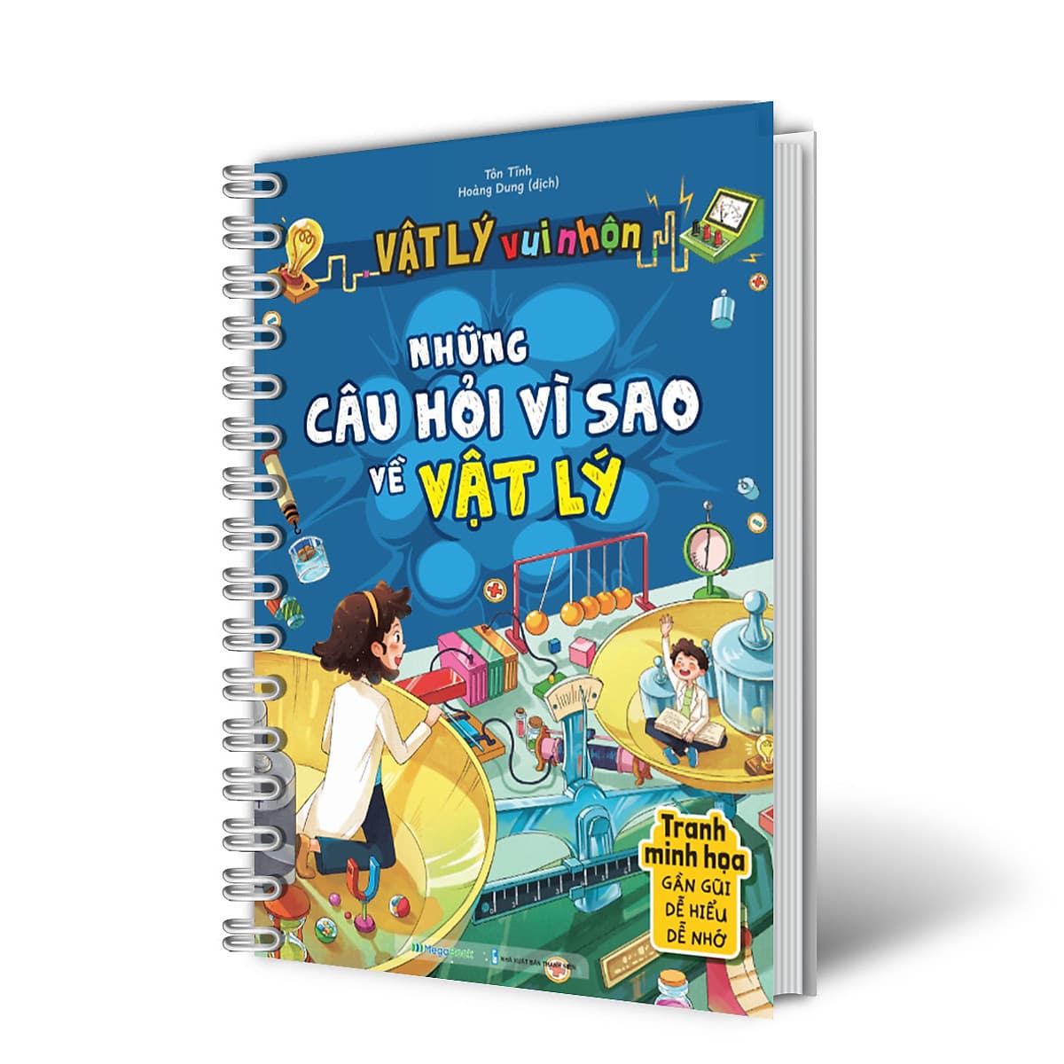 Bìa sách Vật lý vui nhộn - Những câu hỏi vì sao về Vật lý