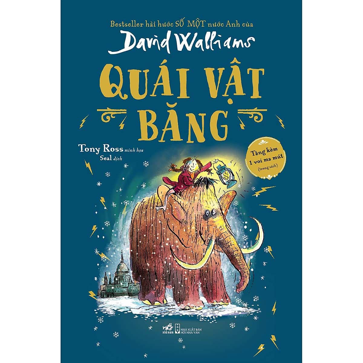 Bìa sách Quái vật băng – Bestseller hài hước SỐ MỘT nước Anh của David Walliams
