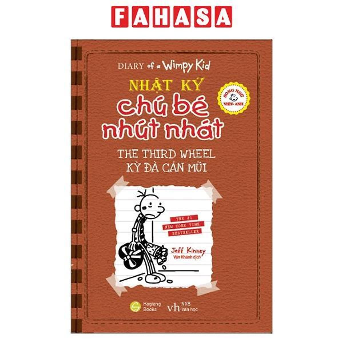 Bìa sách Song Ngữ Việt - Anh - Diary Of A Wimpy Kid - Nhật Ký Chú Bé Nhút Nhát: Kỳ Đà Cản Mũi - The Third Wheel