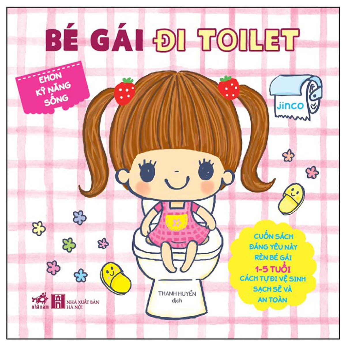 Bìa sách Ehon Kỹ Năng Sống - Bé Gái Đi Toilet