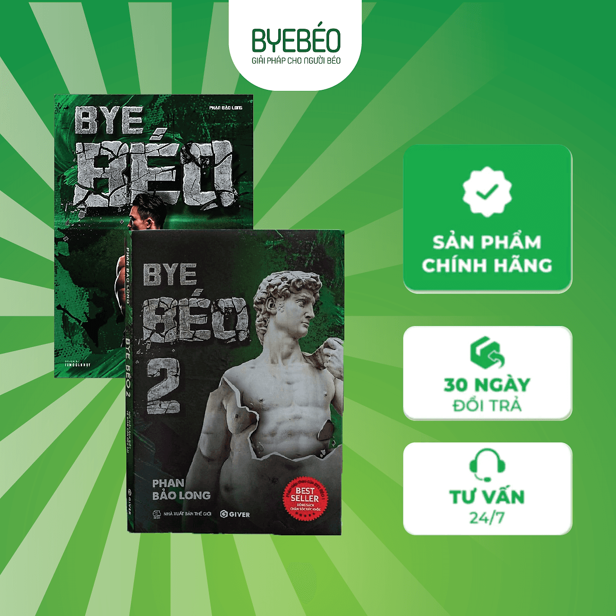 Bìa sách Bye Béo 1 và 2 - Phan Bảo Long