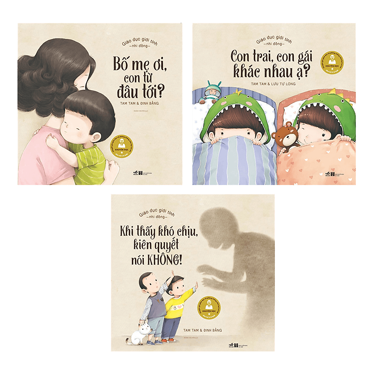 Bìa sách Combo giáo dục giới tính nhi đồng (3 cuốn)