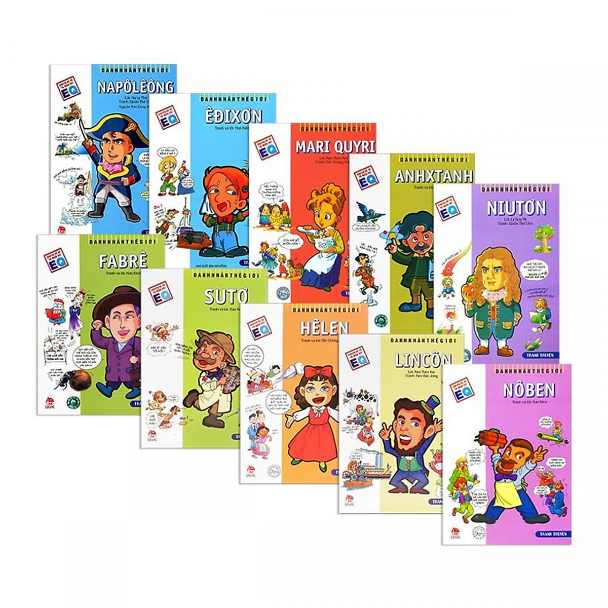 Bìa sách Trọn bộ Danh Nhân Thế Giới + Tặng kèm postcard HappyLife