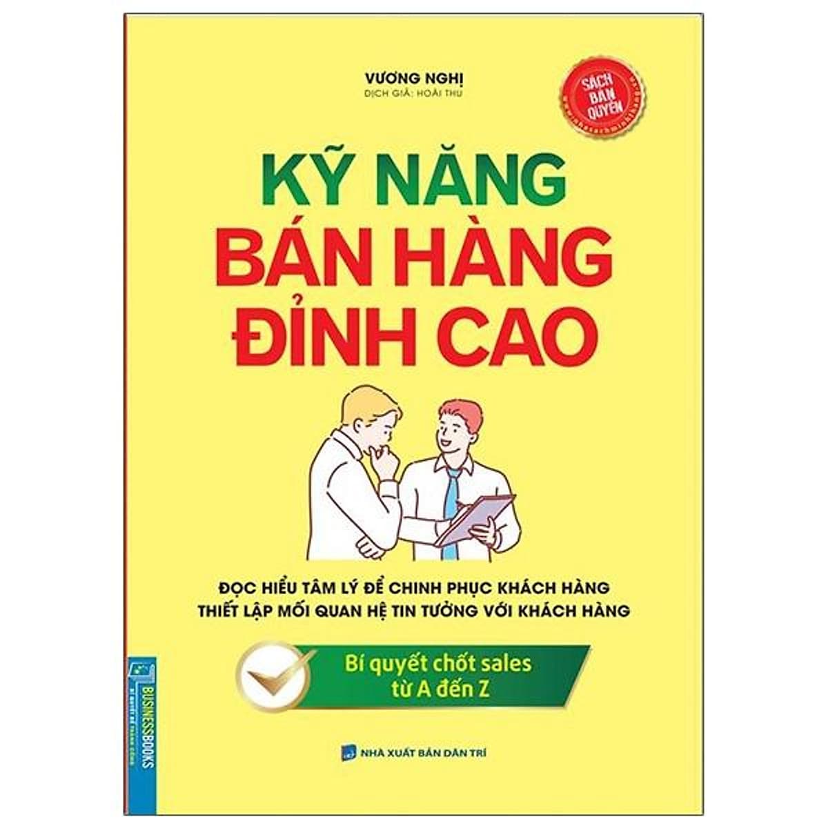Bìa sách Businessbooks - Kỹ Năng Bán Hàng Đỉnh Cao