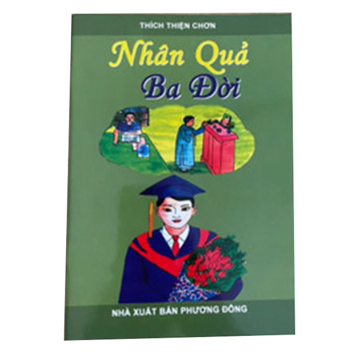Bìa sách Nhân Quả Ba Đời (bản màu)