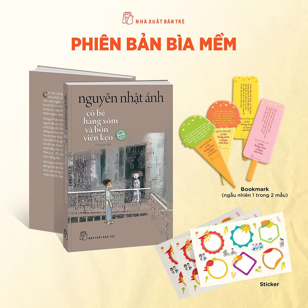 Bìa sách NXB Trẻ - Cô Bé Hàng Xóm Và Bốn Viên Kẹo