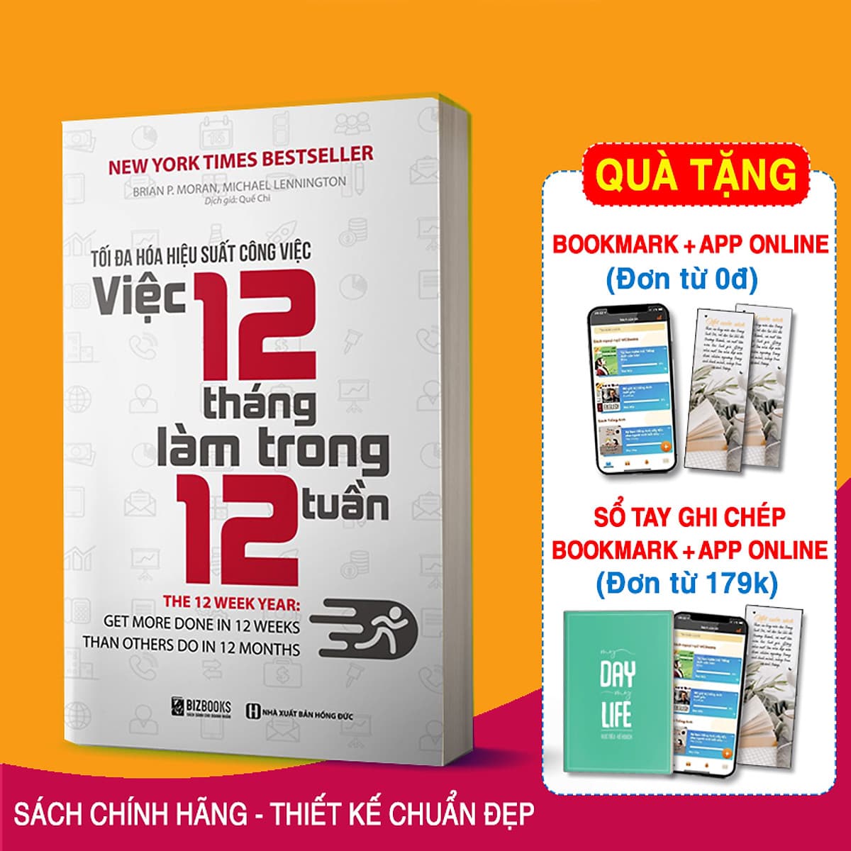 Bìa sách BIZBOOKS - Sách Tối Đa Hoá Hiệu Suất Công Việc - Việc 12 Tháng Làm Trong 12 Tuần - MinhAnBooks