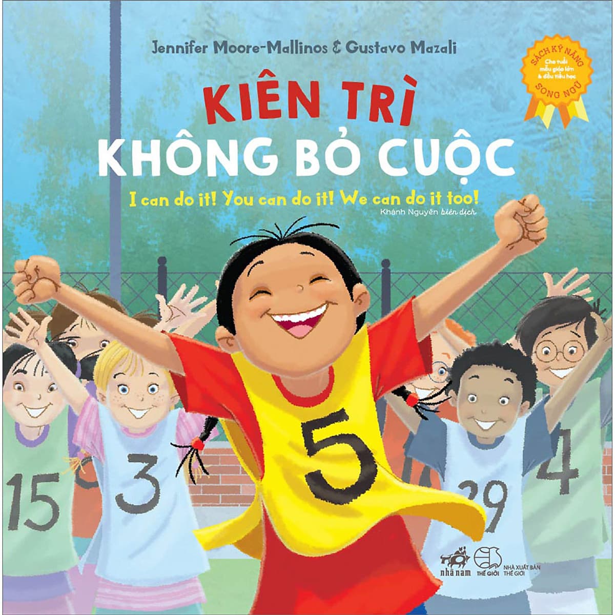 Bìa sách kỹ năng song ngữ - Kiên trì không bỏ cuộc