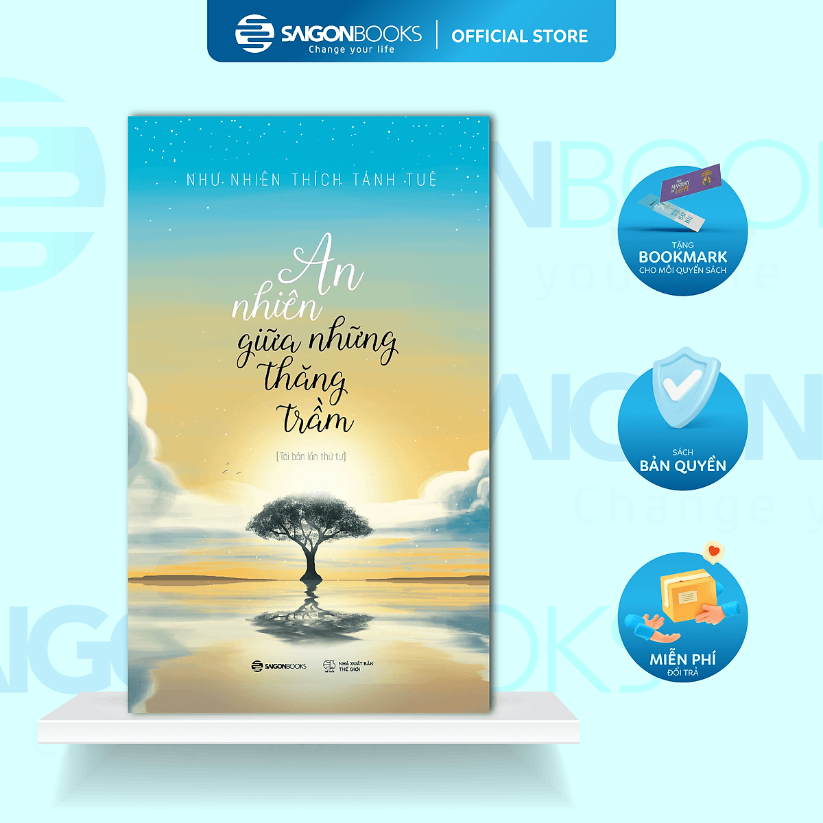 Bìa sách An nhiên giữa những thăng trầm - Tác giả Như Nhiên Thích Tánh Tuệ