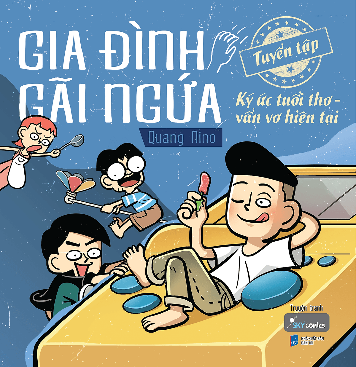 Bìa sách Gia Đình Gãi Ngứa: Tuyển Tập Ký Ức Tuổi Thơ - Vẩn Vơ Hiện Tại