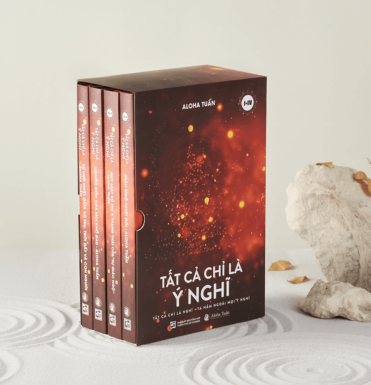Bìa sách Minh Triết "Tất Cả Chỉ Là Ý Nghĩ" (trọn bộ 4 cuốn)