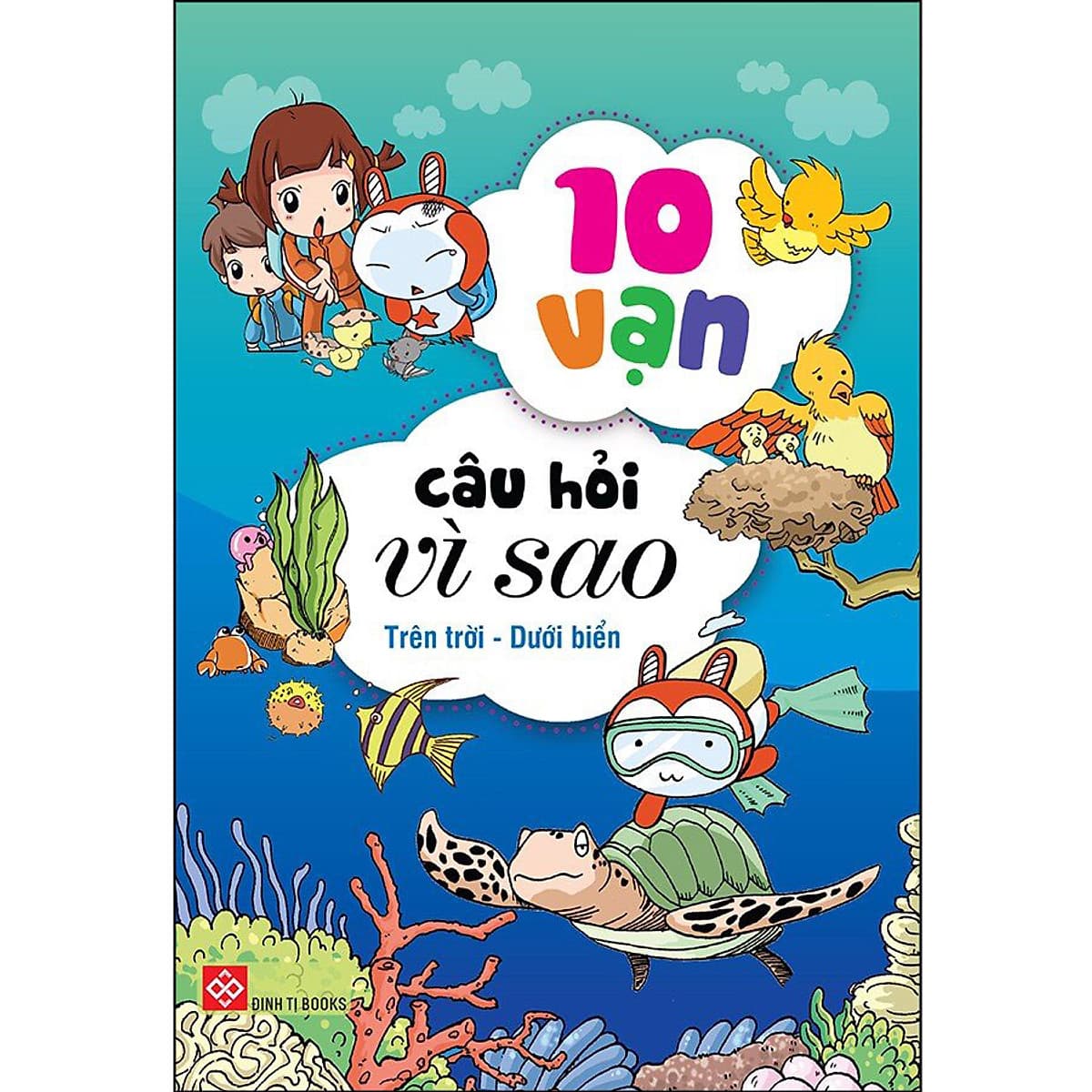 Bìa sách Combo 1 - 4 Tập: 10 Vạn Câu Hỏi Vì Sao - Trên Trời - Dưới Biển
