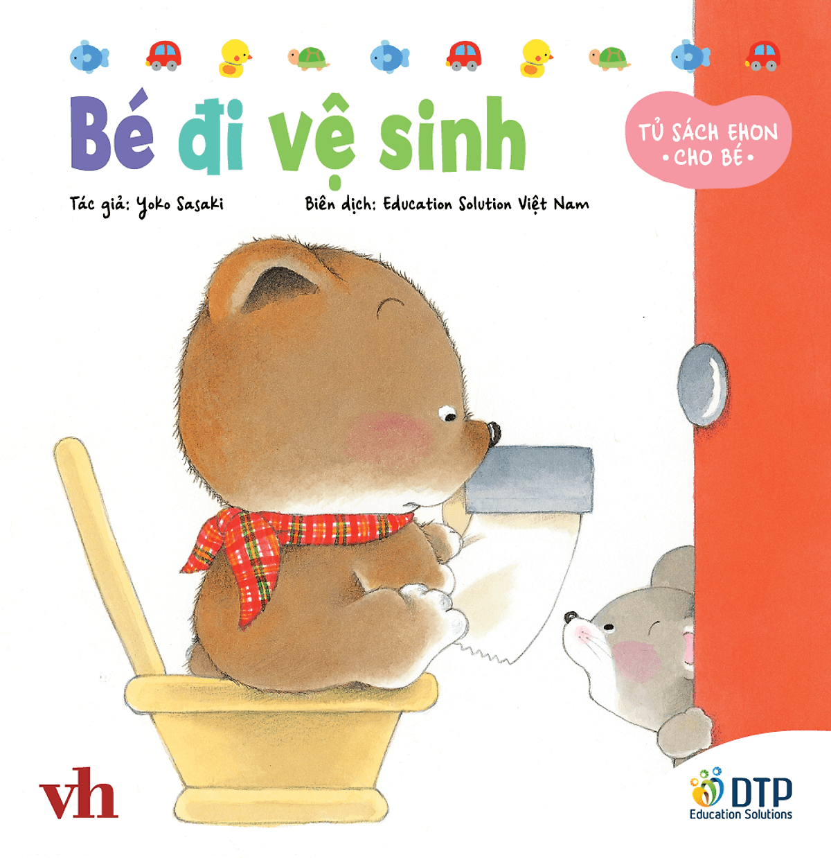 Bìa sách Dtpbooks - Bé đi vệ sinh - Tủ sách Ehon cho bé
