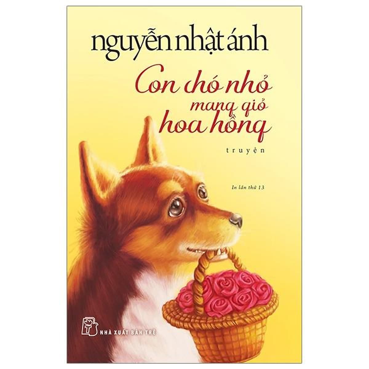 Bìa sách Con Chó Nhỏ Mang Giỏ Hoa Hồng