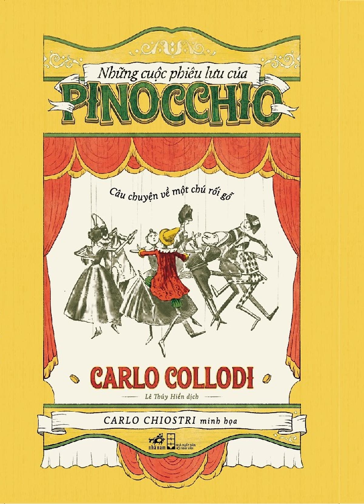 Bìa sách Những cuộc phiêu lưu của Pinocchio (Câu chuyện về một chú rối gỗ0