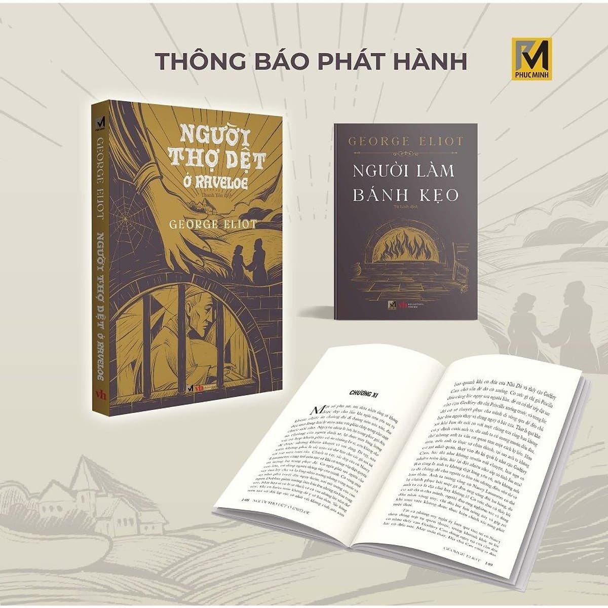 Bìa sách Văn Học Kinh Điển - Người Thợ Dệt Ở Raveloe - George Eliot - Phuc Minh Books