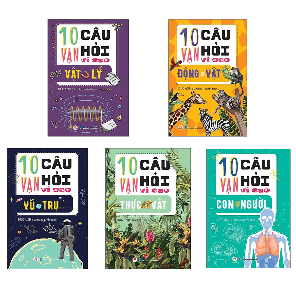 Bìa sách 10 vạn câu hỏi vì sao - Trọn bộ 5 tập