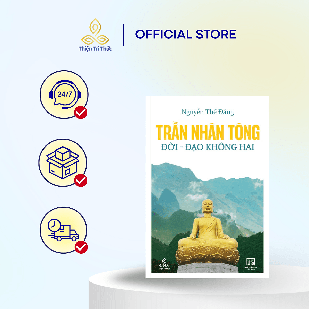 Bìa sách Trần Nhân Tông, Đời - Đạo không hai