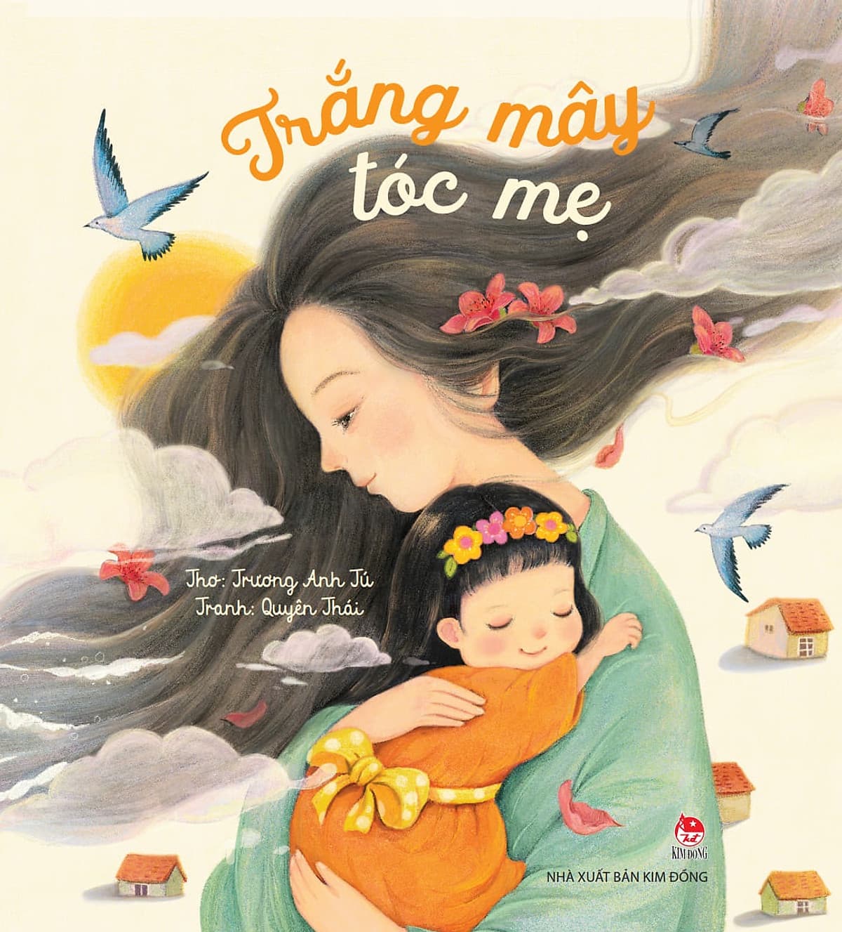Bìa sách Trắng Mây Tóc Mẹ