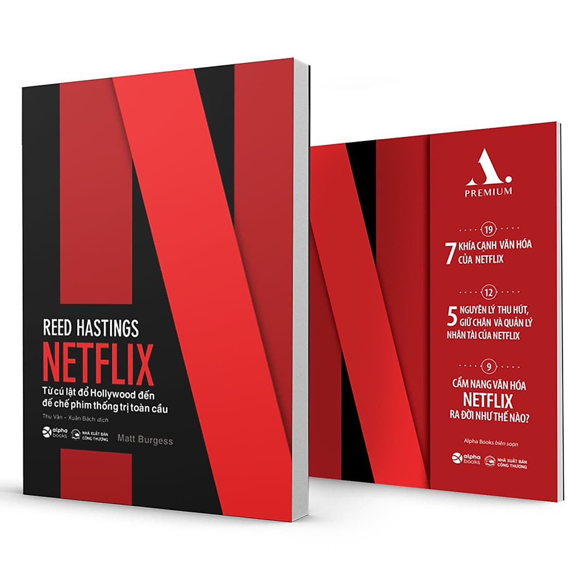 Bìa sách Netflix Từ Cú Lật Đổ Hollywood Đến Đế Chế Phim Thống Trị Toàn Cầu ( Tặng kèm sổ tay)