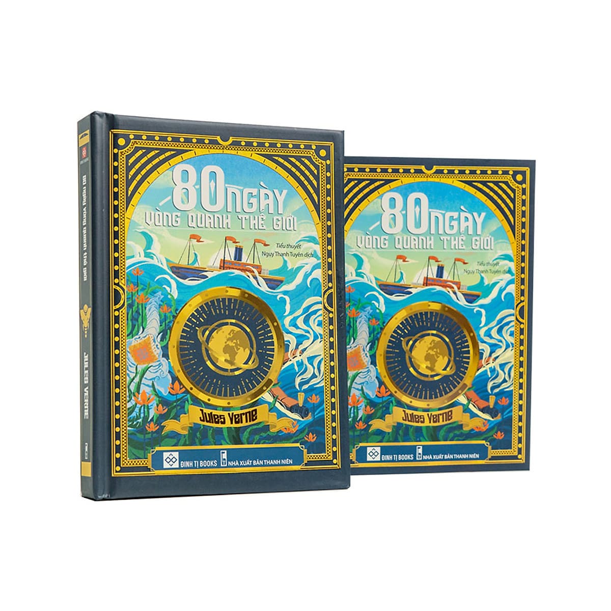 Bìa sách 80 ngày vòng quanh thế giới