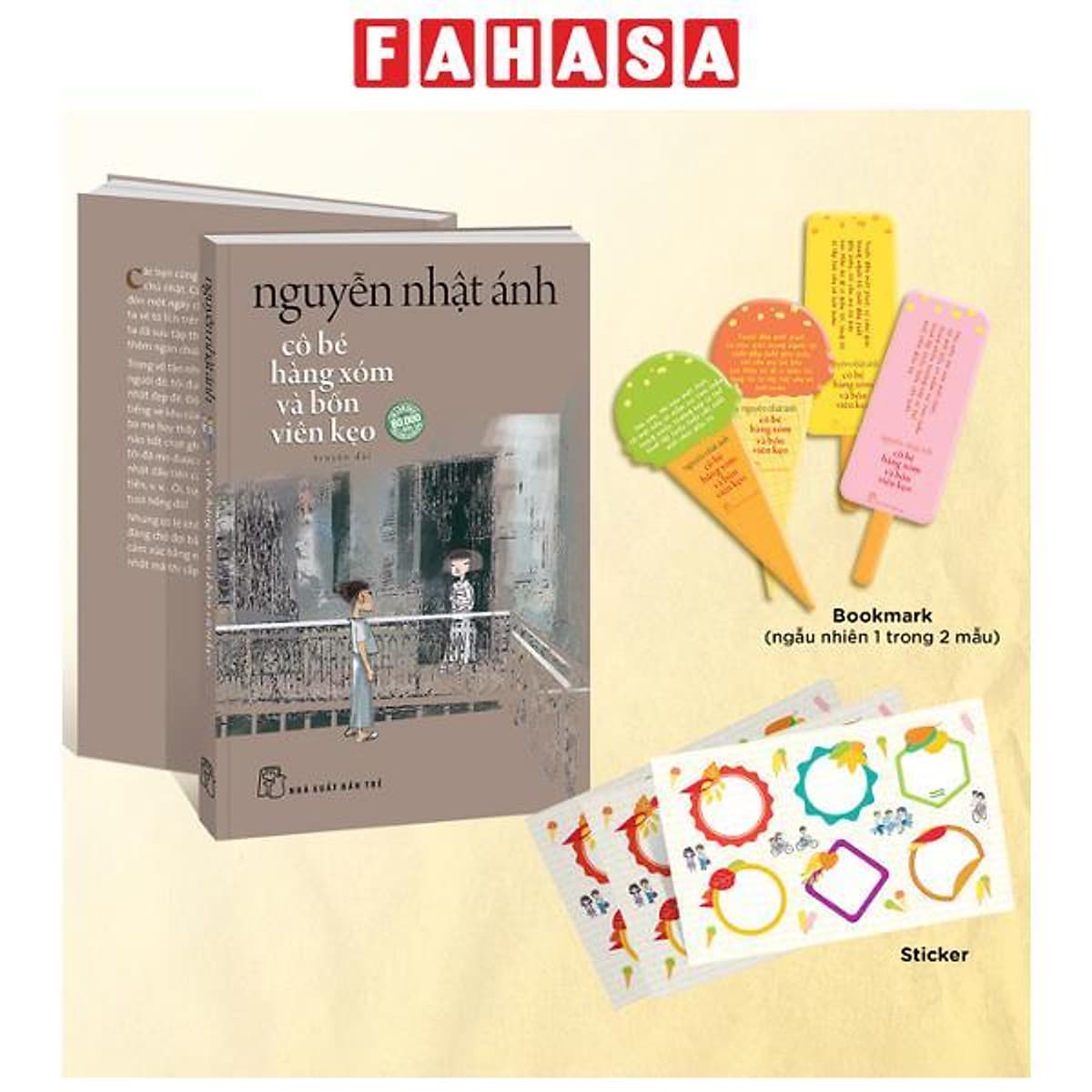 Bìa sách Nguyễn Nhật Ánh - Cô Bé Hàng Xóm Và Bốn Viên Kẹo