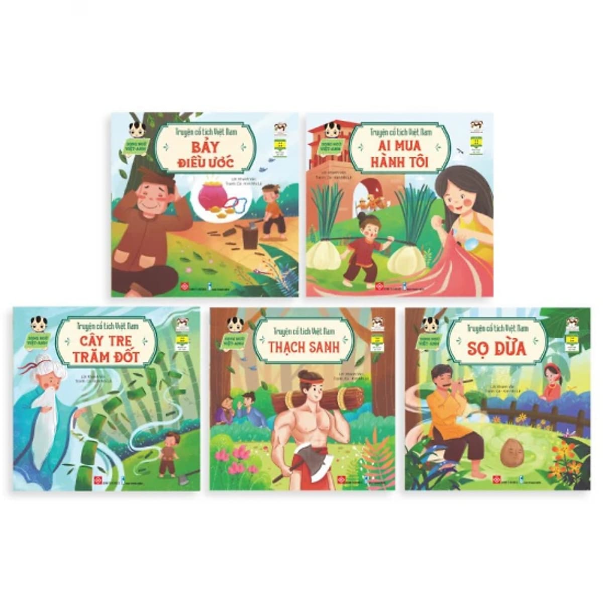 Bìa sách Combo 2 (5 tập): Truyện cổ tích Việt Nam (Song ngữ Việt-Anh)