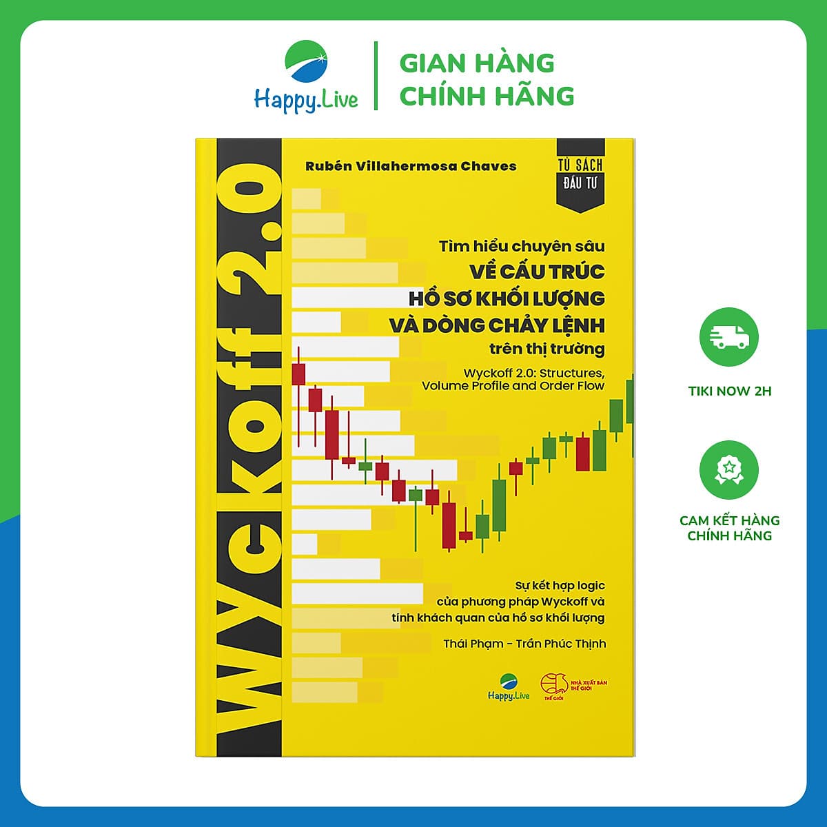 Bìa sách Wyckoff 2.0: Tìm hiểu chuyên sâu về cấu trúc, hồ sơ khối lượng và dòng chảy lệnh trên thị trường - Happy Live