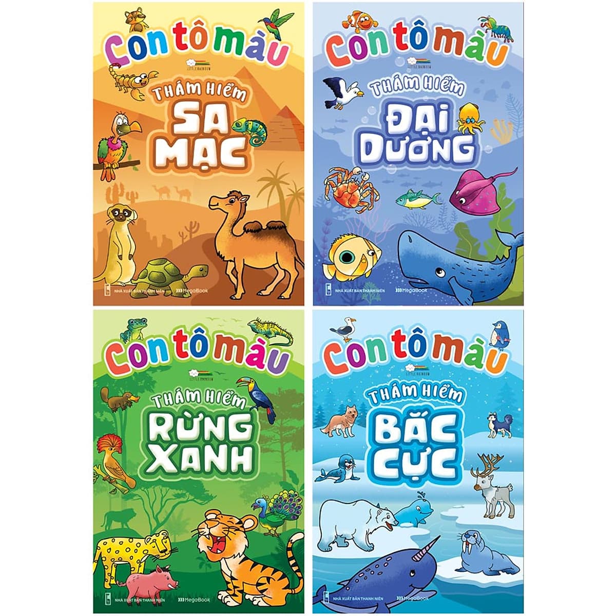 Bìa sách Combo Con Tô Màu Thám Hiểm (4 cuốn)