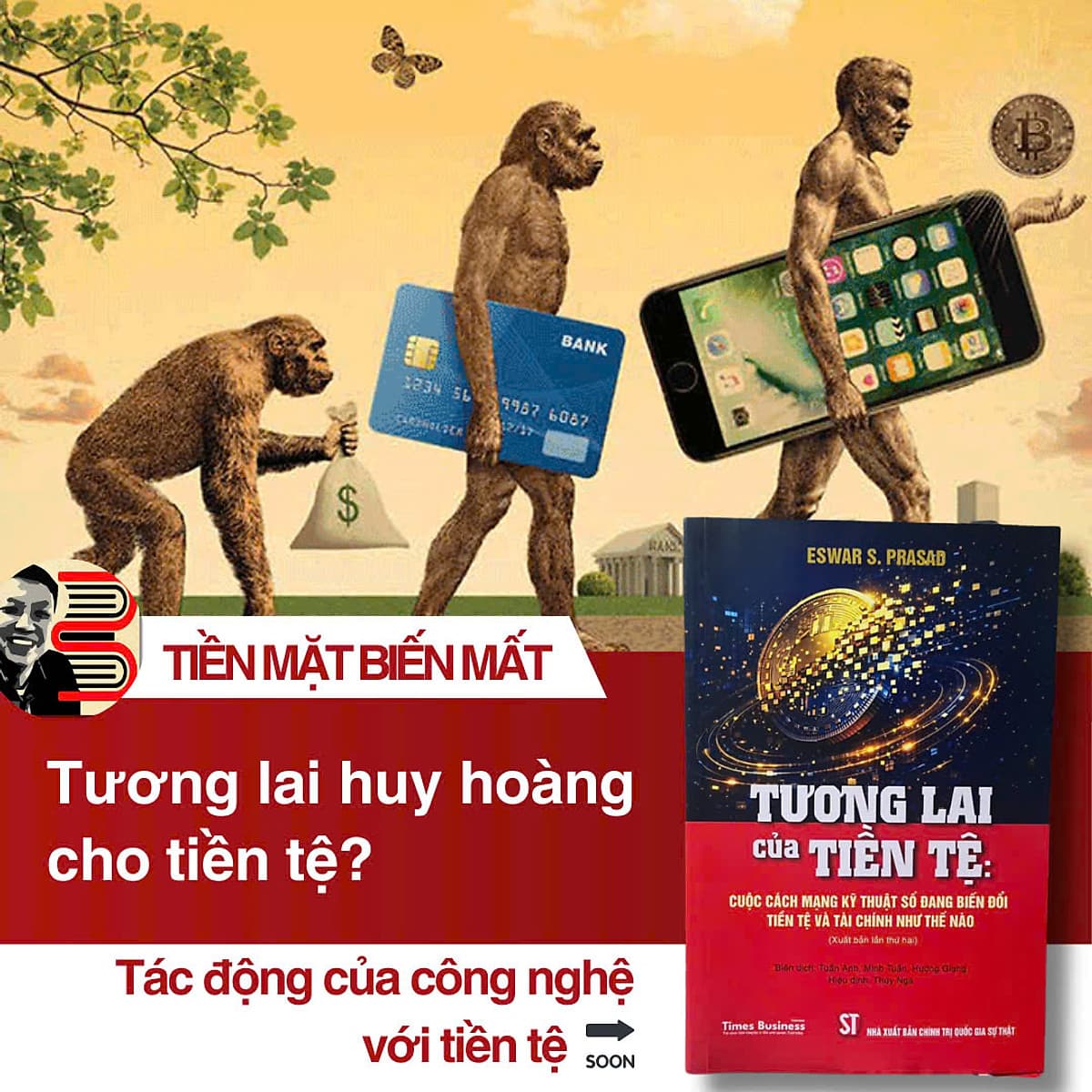 Bìa sách TƯƠNG LAI CỦA TIỀN TỆ: Cuộc cách mạng kỹ thuật số đang biến đổi tiền tệ và tài chính như thế nào - Eswar S. Prasad