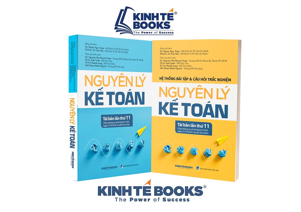 Bìa sách Combo - Nguyên Lý Kế Toán + Hệ Thống Bài Tập & Câu Hỏi Trắc Nghiệm Nguyên Lý Kế Toán (Theo Thông Tư Số 99/2025/TT-BTC)