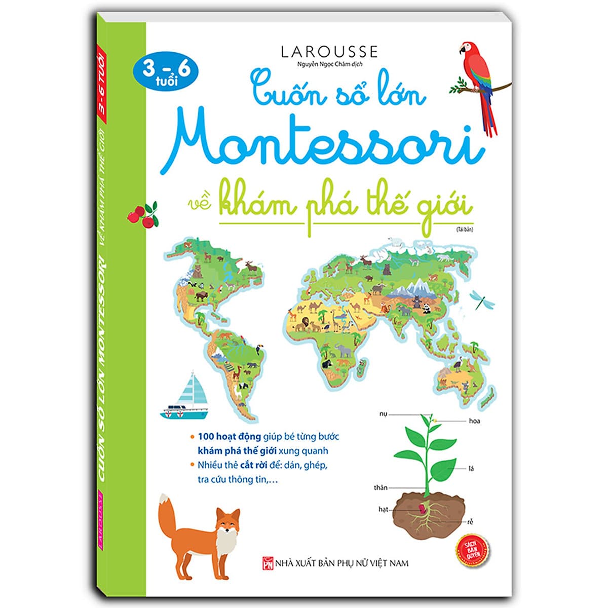 Bìa sách Cuốn Sổ Lớn Montessori Về Khám Phá Thế Giới - Tái Bản (Sách Bản Quyền)