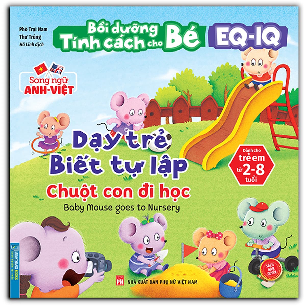Bìa sách Bồi Dưỡng Tính Cách Cho Bé EQ IQ (2-8 Tuổi) - Dạy Trẻ Biết Tự Lập (Song Ngữ ANH - VIỆT) (Sách Bản Quyền)