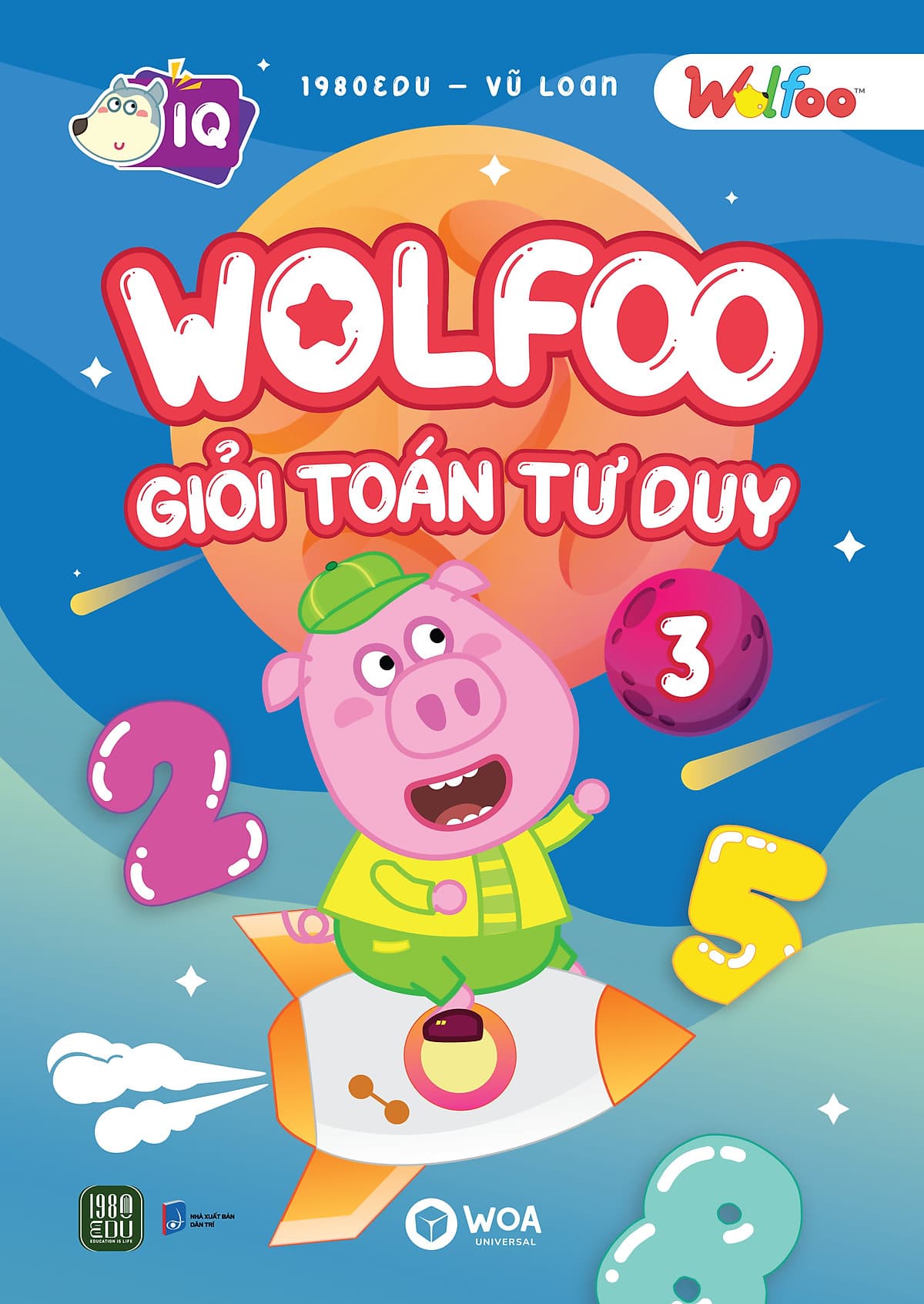 Bìa sách Wolfoo Giỏi Toán Tư Duy