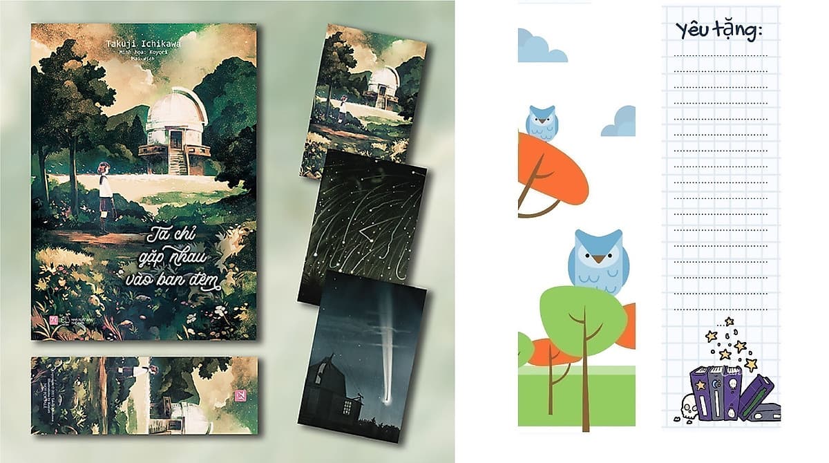 Bìa sách Ta Chỉ Gặp Nhau Vào Ban Đêm + 01 bookmark)