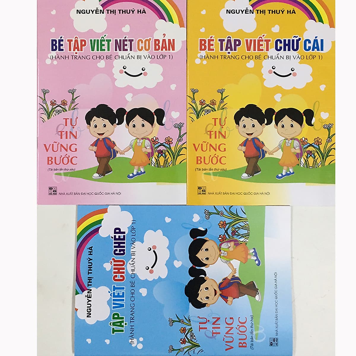 Bìa sách COMBO: Bé Tập Viết Nét Cơ Bản + Bé Tập Viết Chữ Cái + Bé Tập Viết Chữ Ghép - Hành trang cho bé chuẩn bị vào lớp 1