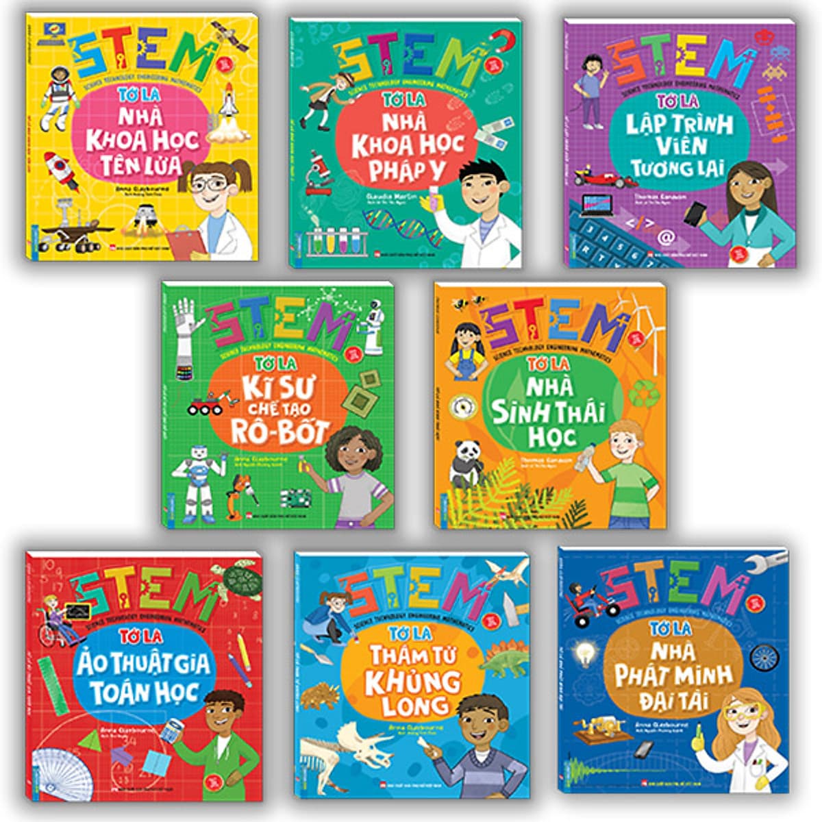 Bìa sách Combo Trọn Bộ 8 Cuốn: STEM