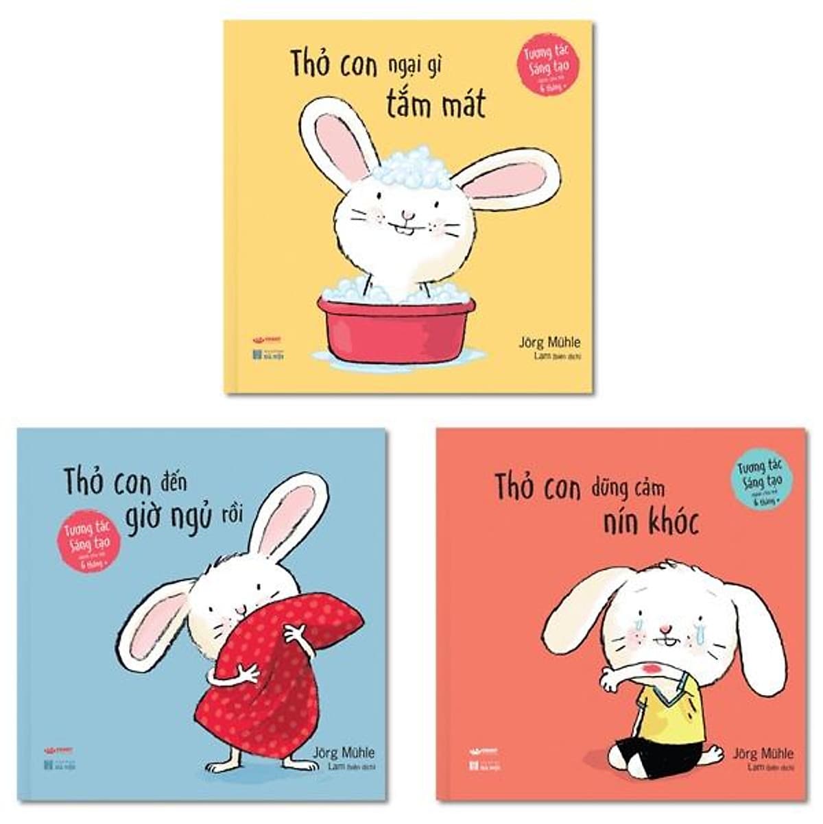 Bìa sách Tương Tác - Thỏ Con Tương Tác, Sáng Tạo