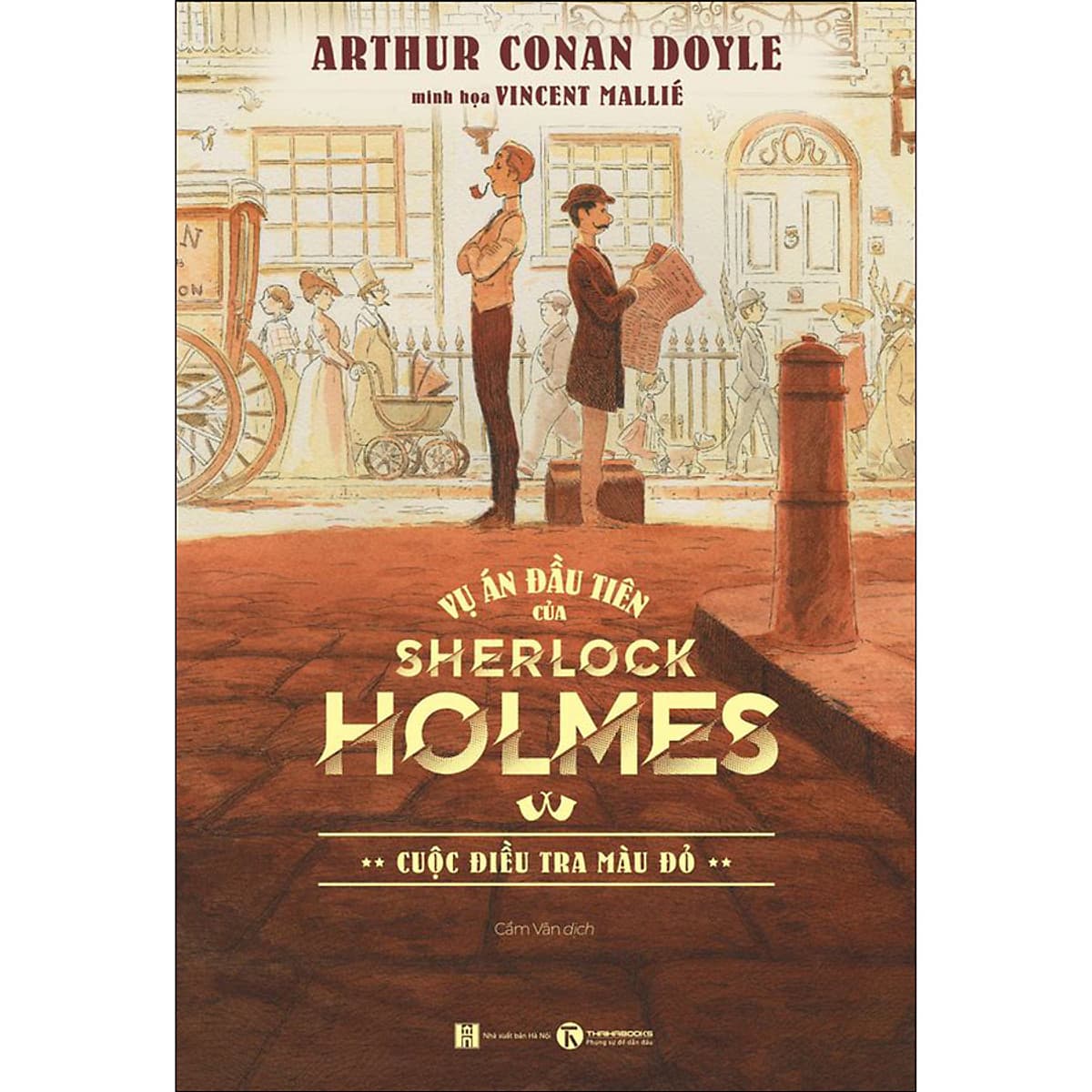 Bìa sách Vụ án đầu tiên của Sherlock Holmes: Cuộc điều tra màu đỏ