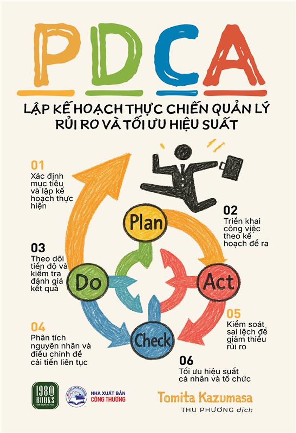 Bìa sách PDCA - Lập kế hoạch thực chiến quản lý rủi ro và tối ưu hiệu suất