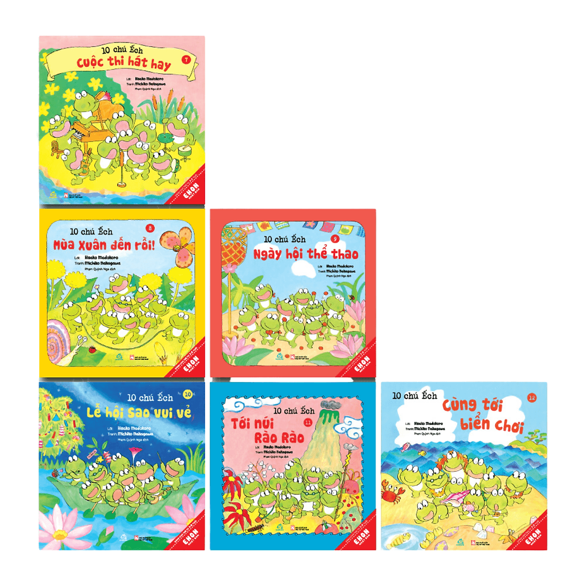 Bìa sách TRANH EHON NHẬT BẢN “10 CHÚ ẾCH” - PHẦN 3 (T13 - 18)