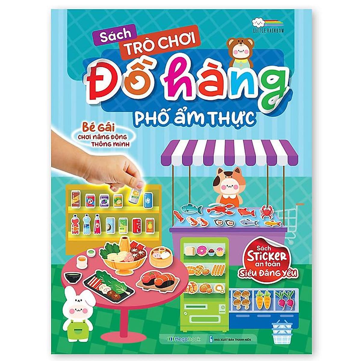 Bìa sách Trò chơi Đồ hàng Đi Siêu Thị (Hơn 200 Stickers)