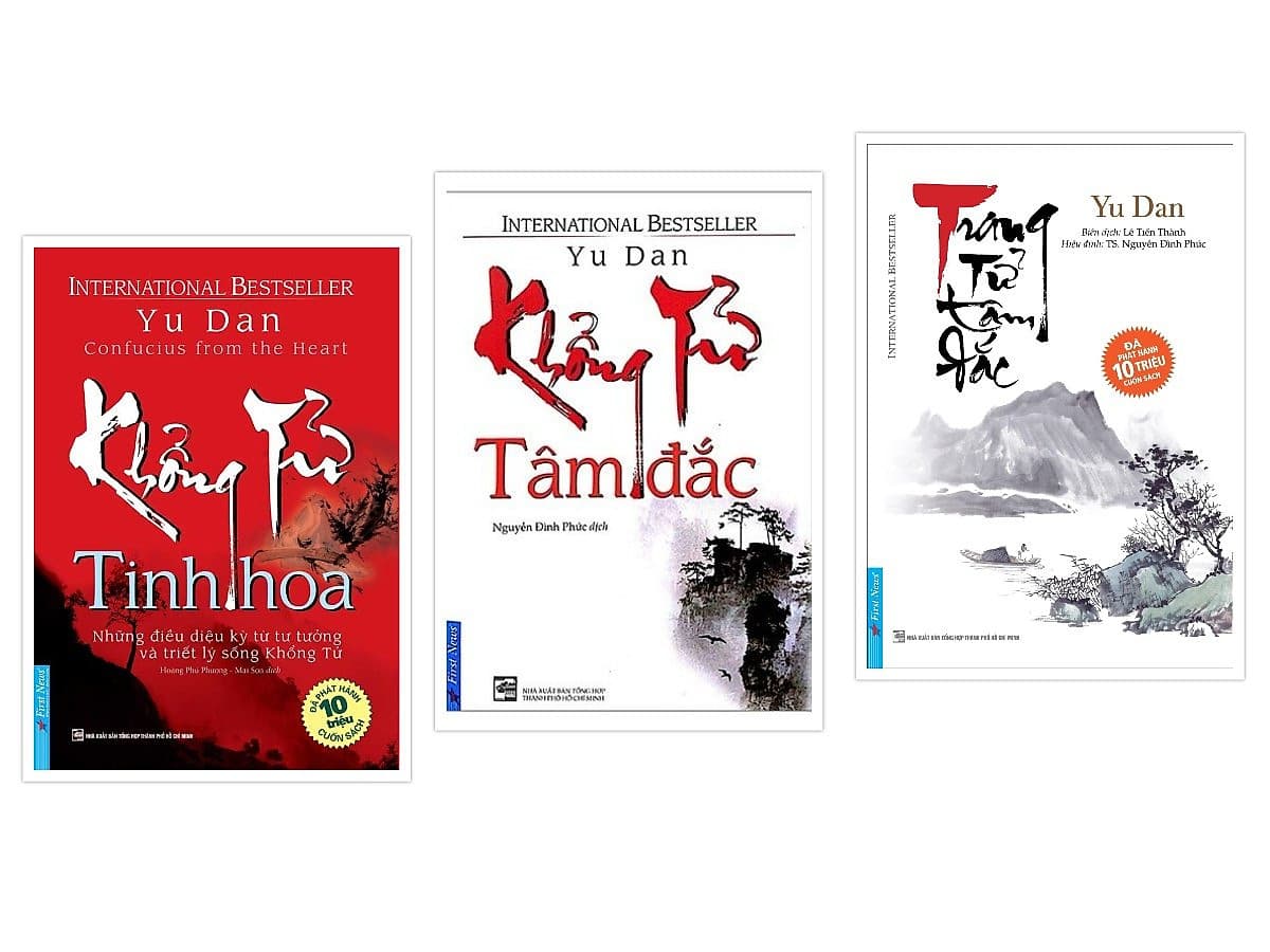 Bìa sách Combo Khổng tử tinh hoa + Khổng tử tâm đắc + Trang tử tâm đắc