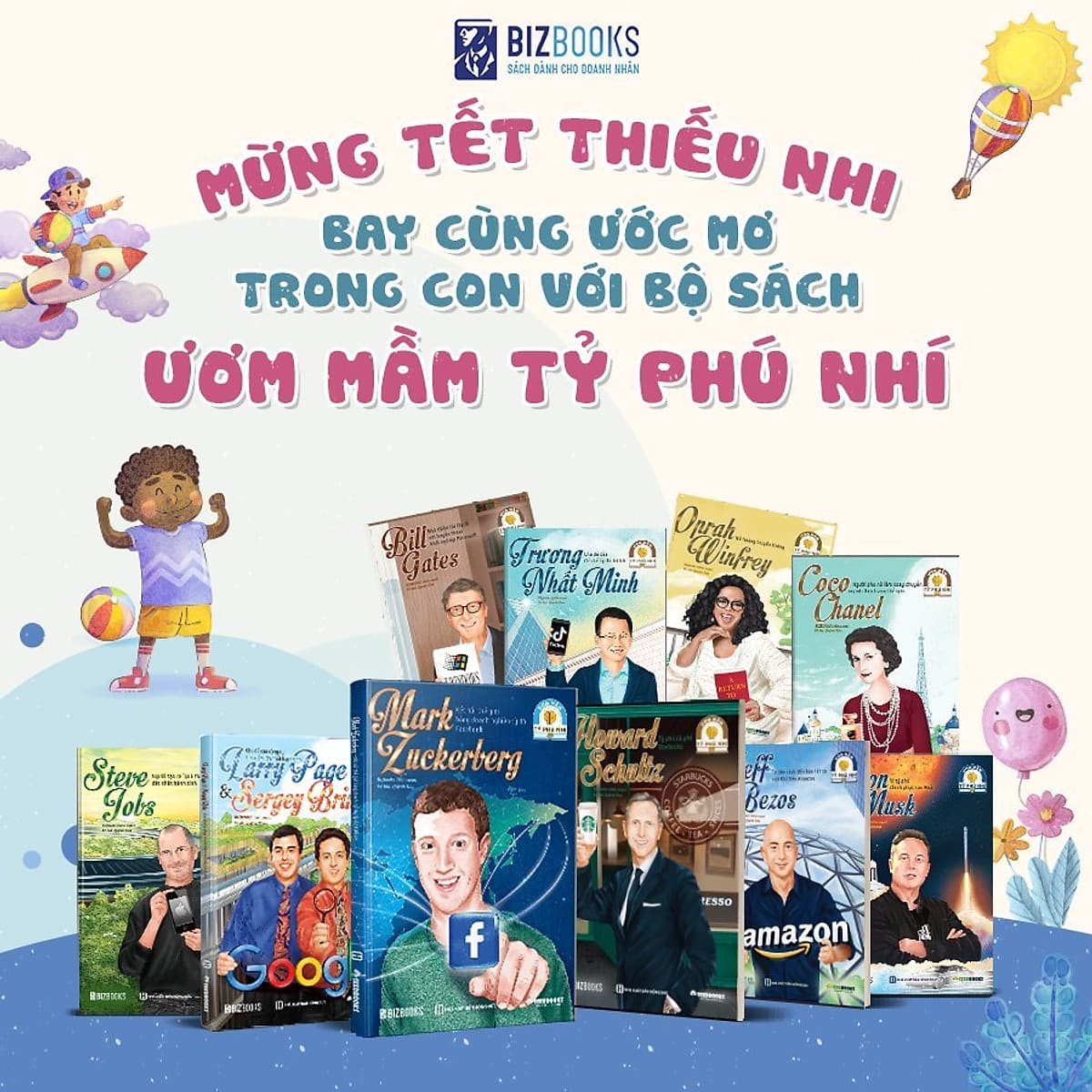 Bìa sách Ươm Mầm Tỷ Phú Nhí - 10 Cuốn (Tặng kèm sổ tay)