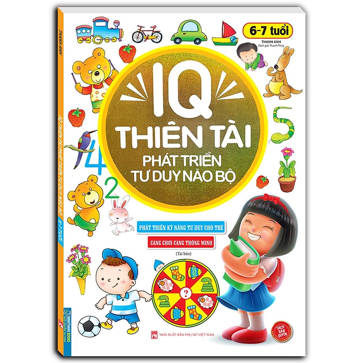 Bìa sách IQ Thiên Tài Phát Triển Tư Duy Não Bộ 6- 7 Tuổi
