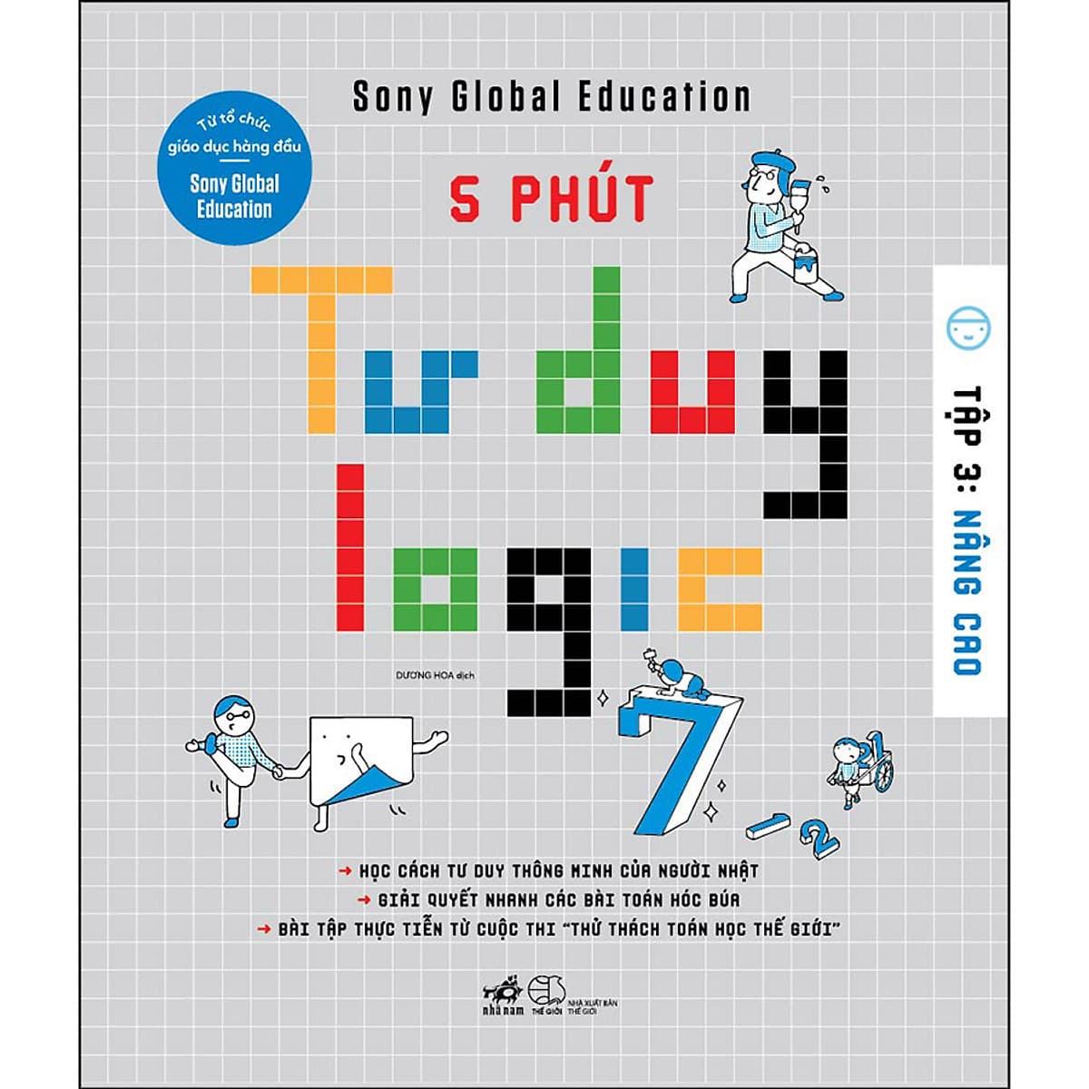 Bìa sách 5 phút tư duy logic - Tập 3: Nâng cao